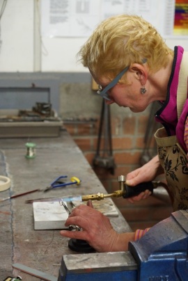 Silversmithing workshop rings